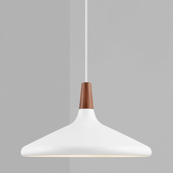 Skandynawska lampa wisząca Nori 2120823001 nad wyspę brązowy biały