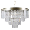Żyrandol glamour VERDES PND-44372-8-CHMP-GLD kryształki złoty przezroczysty