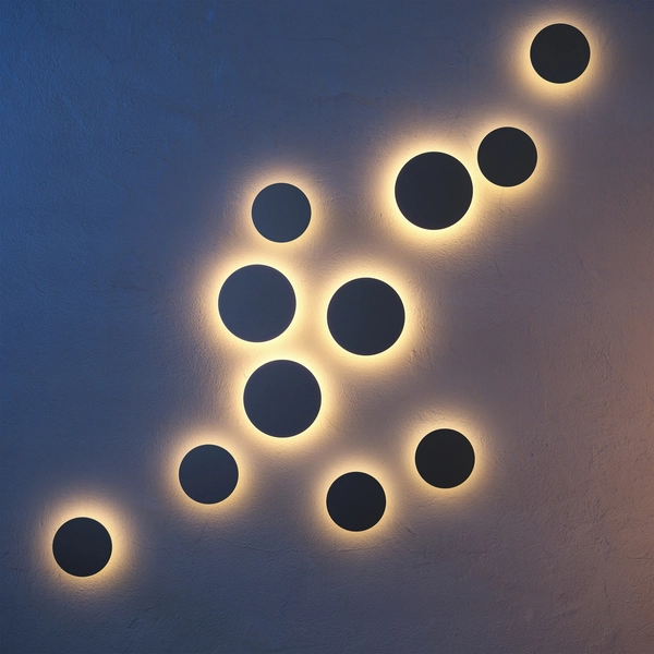 Okrągła lampa elewacyjna Wald O420WL-L12GF Maytoni LED 12W 3000K IP65 grafit