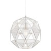 Geometryczna lampa wisząca Armour 72817 do salonu chrom