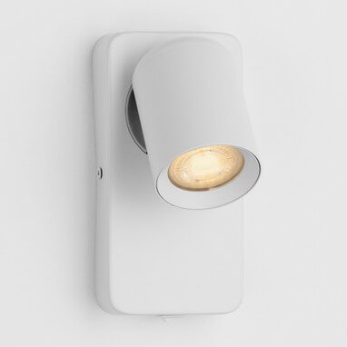 Lampa ścienna do przedpokoju TAGUA LE44379 regulowana sopel rurka biała
