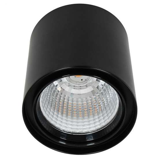 Downlight LAMPA sufitowa LUNA WG-706R/BK-WW/70 Italux metalowa OPRAWA spot LED 40W 3000K tuba czarna