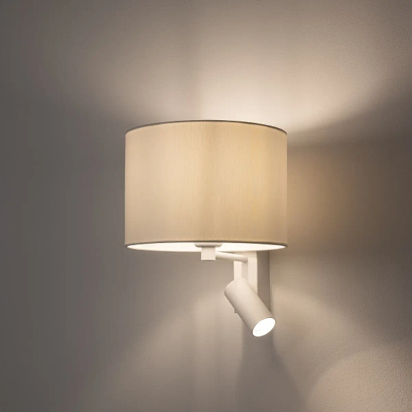 Naścienna lampa do sypialni LUSSO 11520 nocna biała