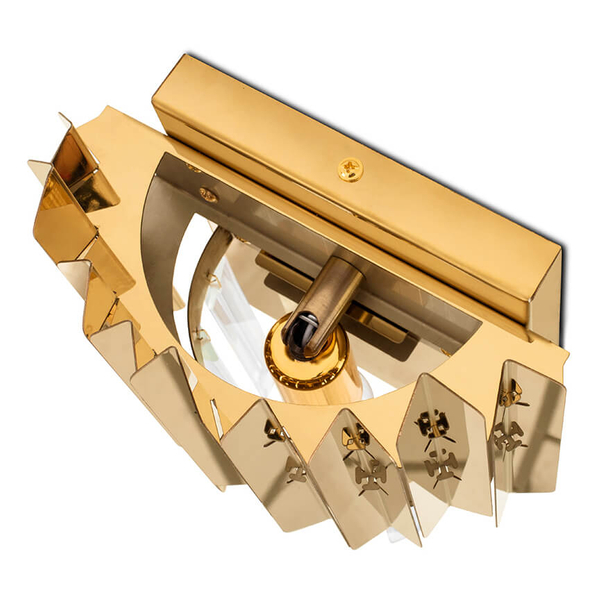 Pałacowa lampa ścienna Majestic MSE010100365 Moosee metalowa złota