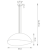 Owalna lampa wisząca SOLARIS 40608 Sigma kopuła czarna miedziana