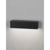 Prostokątny led ścienny RAVEZCO LE75199 LED 8W 3000K IP65 czarna