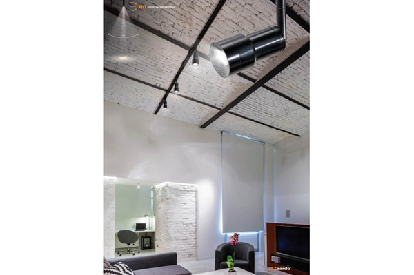 3-fazowy reflektorek do szynoprzewodu Lumi AZ4557 LED 5W 3000K czarny