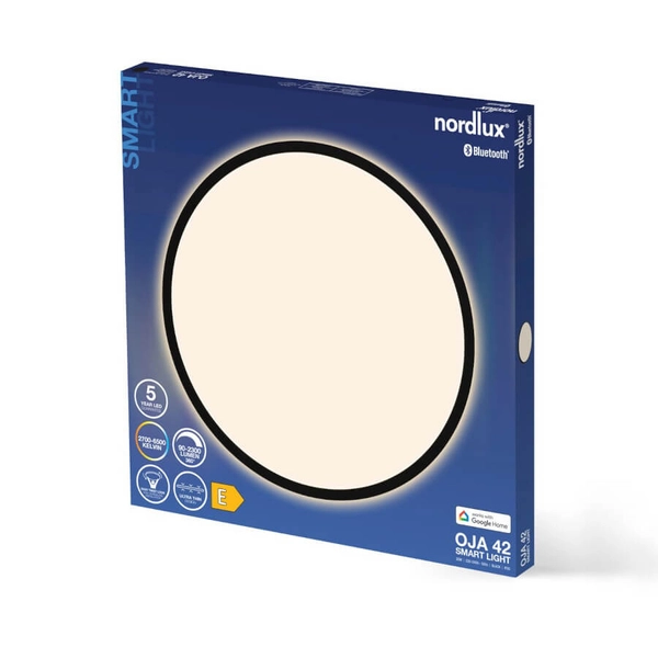 Lampa sufitowa z pilotem Oja 2015136103 LED 2700-6500K czarna biała