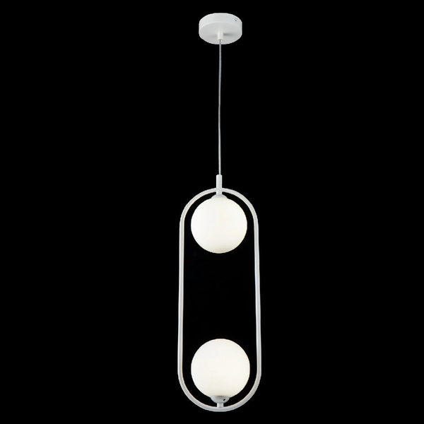 LAMPA wisząca RING MOD013PL-02W Maytoni modernistyczna OPRAWA zwis szklane kule białe