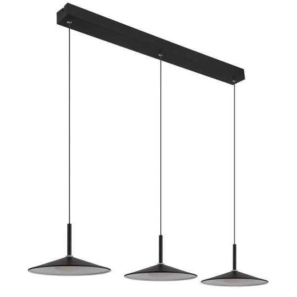 Zwisająca lampa potrójna Lampone 15635S-3 LED 24W 4000K czarny