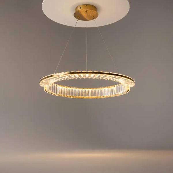 Pierścieniowa wisząca lampa Krone P097PL-L36BS3K1 LED 36W 3000K mosiądz