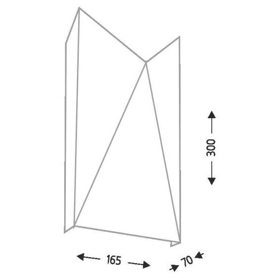 Kinkiet LAMPA ścienna AGI 7444 Shilo metalowa OPRAWA przyścienna biała
