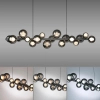 Wisząca lampa E-POPUP czarna przydymiona 2557-15 18xLED 1.8W zmienna barwa