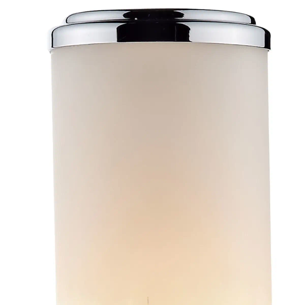 Podłużny łazienkowy kinkiet Cedric CEN0750 szklany IP44 biały chrom