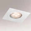 Wpuszczana LAMPA sufitowa OMURA 7308 Shilo podtynkowa OPRAWA kwadratowa metalowy wpust biały
