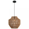 Naturalna lampa wisząca 20236 papierowa bambus sznurkowa brązowy