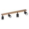 Lampa sufitowa reflektorkowa Top Wood 3293 TK Lighting drewniana czarna