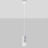 Lampa wisząca IBAGUE LE44662 do kuchni bubbles betonowa biała