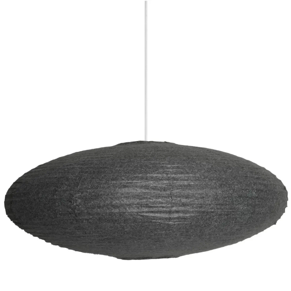 Owalny abażur do lampy Villo 60 2213253250 papierowy szary
