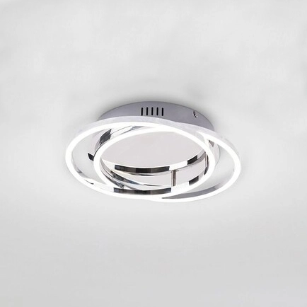 Plafon LAMPA sufitowa SELENA 2184 Rabalux okrągła OPRAWA metalowa LED 30W 4000K pierścienie rings chrom