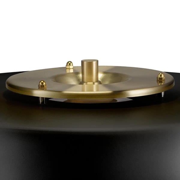 Lampa stołowa Artdeco MT8872 black Step włącznik na sznurku czarna złota