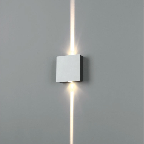 Kinkiet góra-dół Mollis 616002102 Elkim LED 2W 3000K do salonu biały