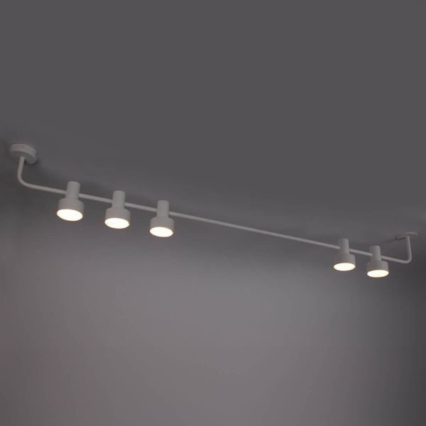 Nasufitowa lampa Mona 40990 Sigma do sypialni metalowa biała