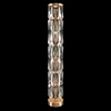 Lampa stojąca glamour Puntes MOD043FL-08G do salonu przeźroczysta złota