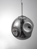 LAMPA wisząca CARORA LE41955 Luces Exclusivas szklana OPRAWA zwis kula ball przydymiona