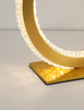 Stołowa lampa glamour Monte ring crystal LED 20W 3000K złoty
