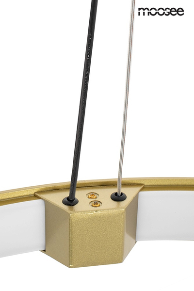 Regulowana lampa wisząca Circle LED 75,8W 3000K złoty ring