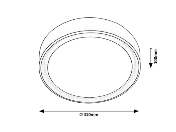 Plafoniera LAMPA sufitowa MOKKA 2987 Rabalux okrągła OPRAWA plafon LED 24W 3000K - 6000K z pilotem brązowy