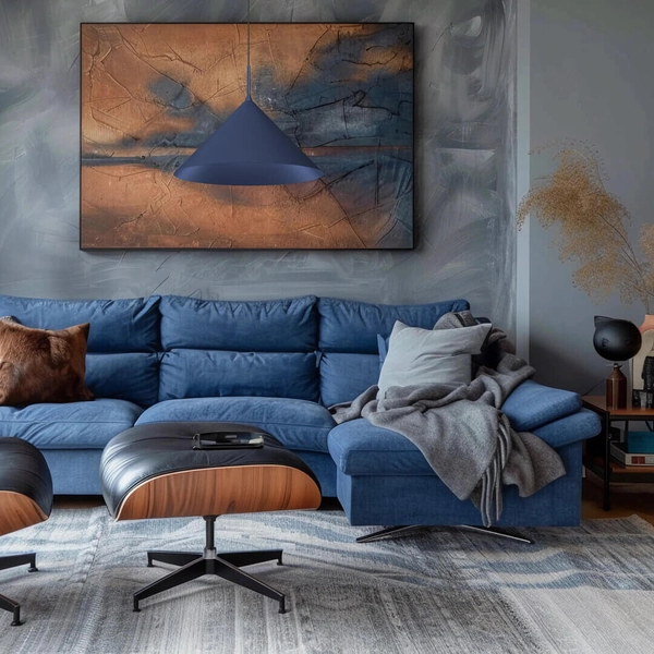 Lampa wisząca Capital MLP0956 Milagro stożek zwis granatowy