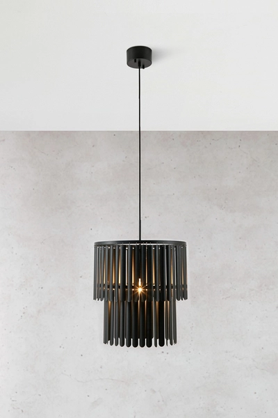Lampa wisząca Viento 108581 Markslojd metalowe rurki modernistyczna czarna