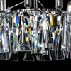 Żyrandol lampa wisząca Puntes MOD043PL-18CH pałacowa srebrna