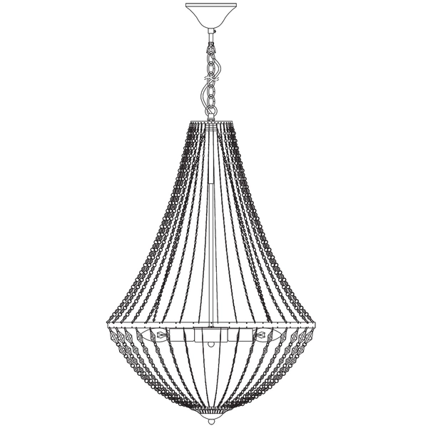 Jadalniany żyrandol Granso 105317 lampa wisząca nad stół chrom