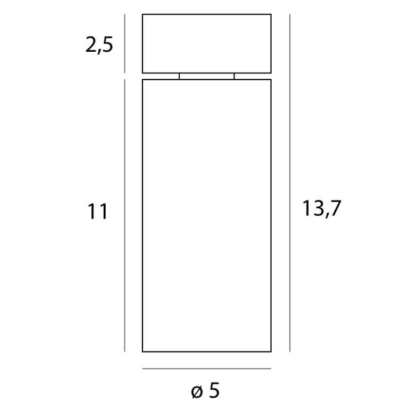 Sufitowa lampa salonowa tuba HALO C0246 Maxlight LED 9W 3000K czarny