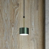 Kuchenny zwis ARENA minimalistyczna lampa okrągła zielona złota