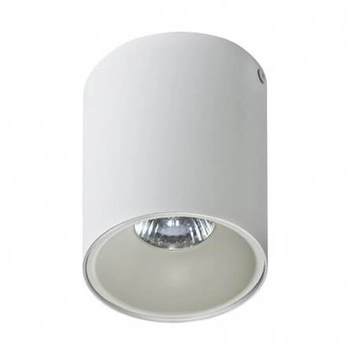 Sufitowa lampa tuba REMO AZ0822 + AZ0819 outlet Azzardo z odbłyśnikiem biały