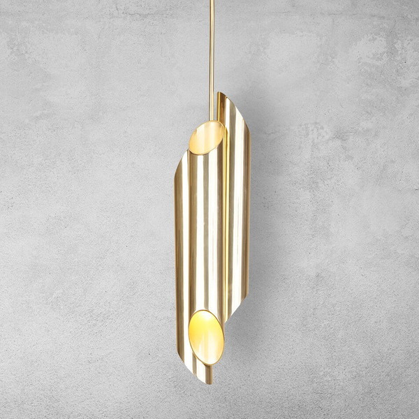 Zawieszana lampa do kuchni Libra MZ5014 Milagro podłużna rurki złoty