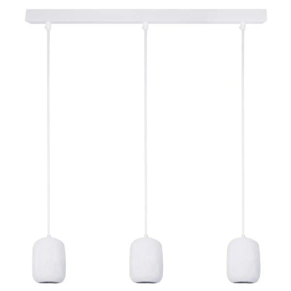 Wisząca lampa nad wyspę Olo 3 41407 do kuchni owalna biała