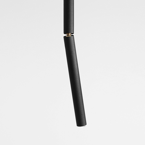 Czarna lampa sufitowa Stick 1084PL_G1_M Aldex ruchomy reflektorek do salonu