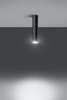 LAMPA sufitowa SL.0436 metalowa OPRAWA tuba downlight czarna