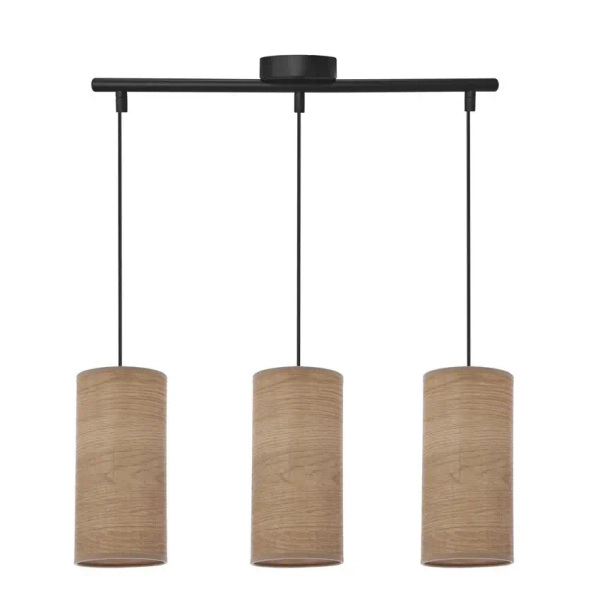 Materiałowa lampa wisząca tuba Ballo 33-19745 boho brązowy czarny