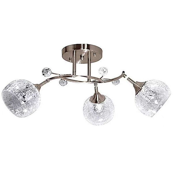 Szklana lampa sufitowa VEN W-A 26004/3 SL+WT kule satyna przezroczyste