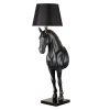 Lampa stojąca HORSE MF1237-600 czarna złota włókno szklane dekoracyjna E27 do sypialni
