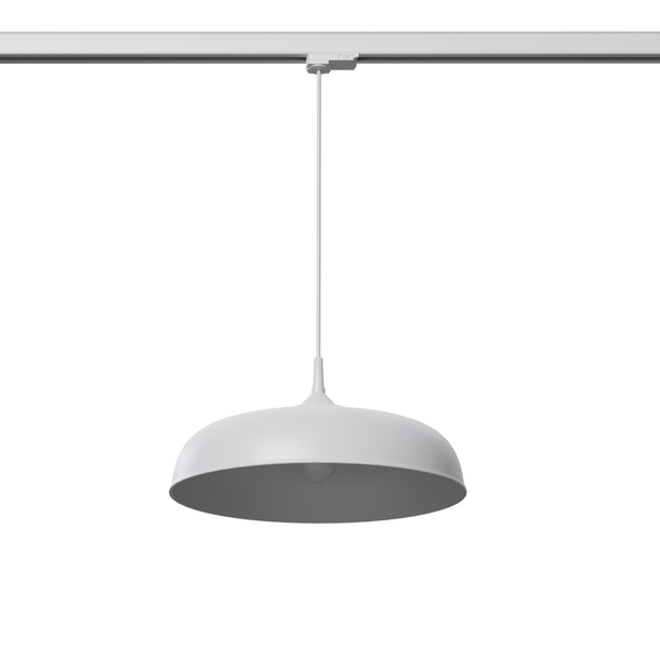 Kopułowa lampa wisząca z żarówką GINA MYL.00407 trzyfazowa biały