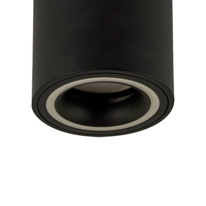 Natynkowa lampa kuchenna Indi C 04046 okrągły downlight czarny