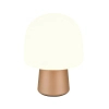 Szklana lampa stołowa STEEN 568200165 biała pomarańczowa 1xE14 27cm
