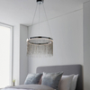 Wisząca lampa wodospad Zelma 97368 LED 20W 2800-6000K chrom srebrny